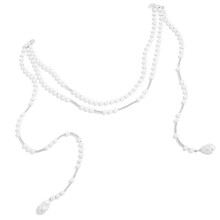 Multifunktionales Accessoire aus Kunstperlen,-1 weißes K