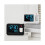 Digital multi-function projector alarm clock. Simple LCD alarm clock. Bedside alarm clock. Silent alarm clock. White 3