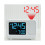 Digital multi-function projector alarm clock. Simple LCD alarm clock. Bedside alarm clock. Silent alarm clock. White 4