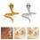 Serpentines Adjustable Rings Stainless Steel Crafted-Gold 3