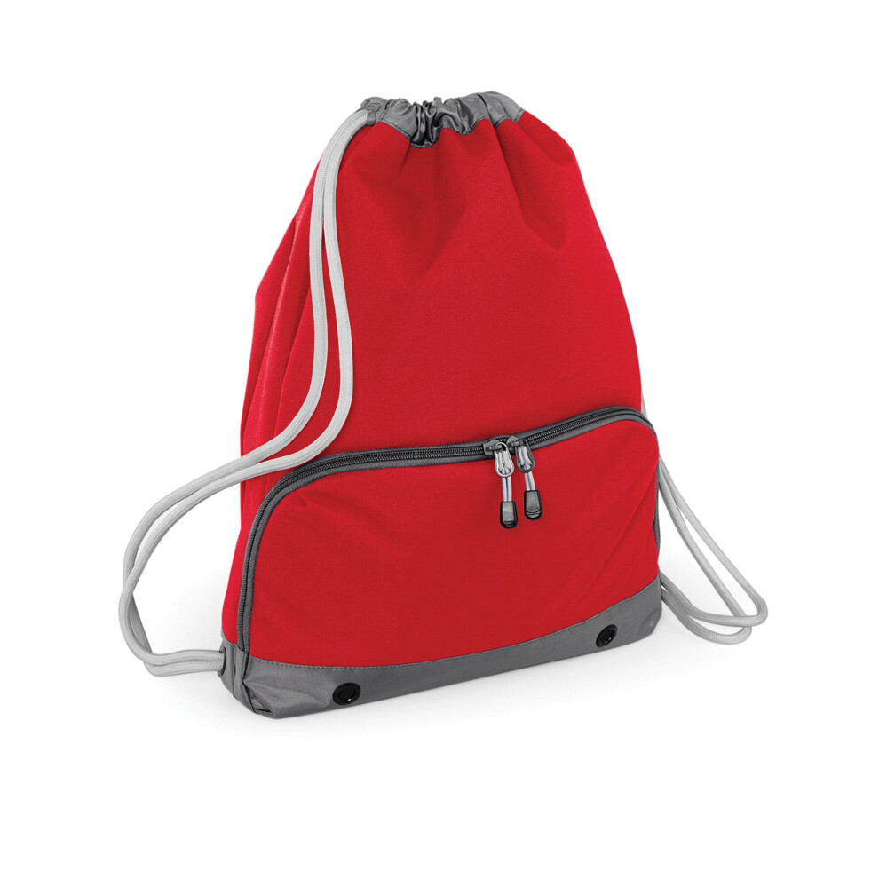 Bagbase (One Size, Ice Grey) Athleisure Water Resistant Drawstring Sports Gymsac Bag
