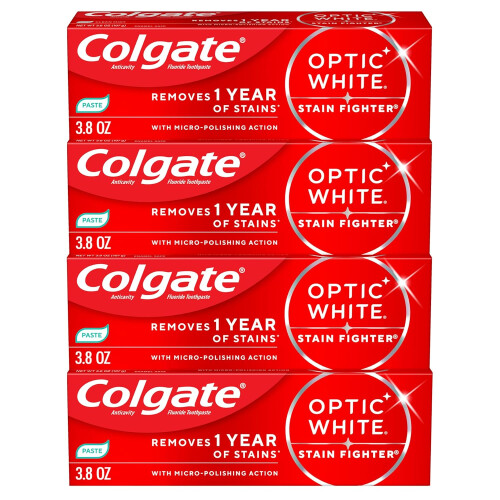 Colgate Colgate Optic White Mint Paste 3.8 OZ 4 Pack