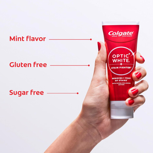 Colgate Colgate Optic White Mint Paste 3.8 OZ 4 Pack 2