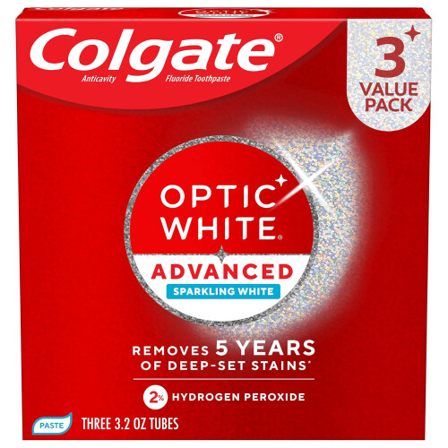 Colgate Colgate OpticWhite AdvancedToothpaste 3Pack 3.2 oz