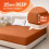 Imperial Rooms (Rust, King (152 x 200 cm)) Fitted Sheet Bed Sheets Extra Deep 25CM Single Double King Sizes 1