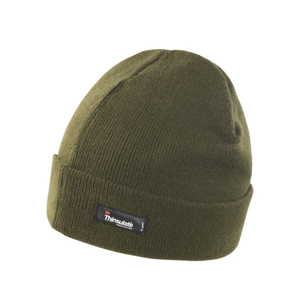 Result (One Size, Olive) Unisex Lightweight Thermal Winter Thinsulate Hat (3M 40G) Green,Multicoloured