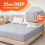 Imperial Rooms (Silver, Super King (180 x 200 cm)) Fitted Sheet Bed Sheets Extra Deep 25CM Single Double King Sizes 1