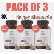 3 Pack Happy Mammoth Hormone Harmony Natural Hormonal Support for Women