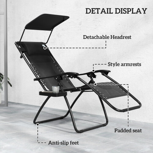 Zero Gravity Lounger Chair Set of 2 2