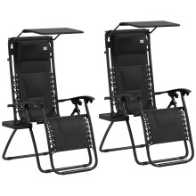 Zero Gravity Lounger Chair Set of 2