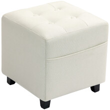 Puf Reposapiés Beige 35 x 35 x 35 cm