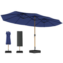 Sombrilla Doble Azul 467 x 281 x 238 cm