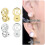 Set of 4 Earring Backs Replacement Earring Plugs-white gold 3
