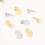 Set of 4 Earring Backs Replacement Earring Plugs-white gold 6