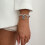 Robustes Armband aus Legierung und Acryl, schwarzer 5