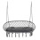 Two-Seater Boho Macrame Hammock Swing - Grey 1