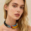 Levendige legering papegaaien broche ketting statement-kraag 3