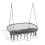 Two-Seater Boho Macrame Hammock Swing - Grey 7