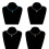 Elegant Crosses Necklace with Triangular Crystal Accent-brown 5