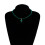 Elegant Crosses Necklace with Triangular Crystal Accent-brown 6