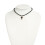 Elegant Crosses Necklace with Triangular Crystal Accent-brown 7