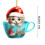 Décoration de Noël en acrylique : Chat dans une tasse (1 pièce) 5