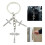 Sturdy Metal Crucifix Keychain Decorated with Sparkling 2