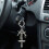 Sturdy Metal Crucifix Keychain Decorated with Sparkling 6