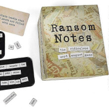 Ransom Notes, Party game, Board game, Card Game, The Ridiculous Word Magnet Party Game, 3+ Players