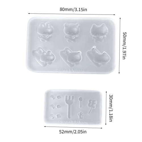 Moule en Silicone pour chats adorables, pour résine époxy, 2