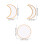 Moon Phase Wall Mirror – Wooden Frame, Silver Acrylic, 2