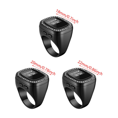 Elektronische Tasbih-ring met groot display en Azan-alarm. 2