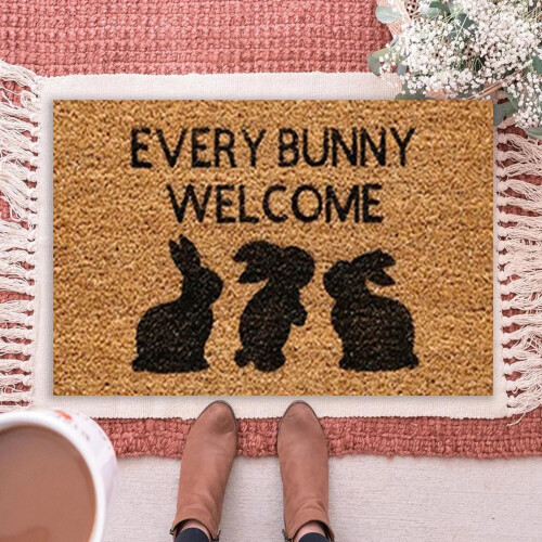 Polyester Easter Welcome Door Mat 1
