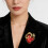 Oliedruppeleffect Cartoon Poes Hart Broche Legering-Zilver 5