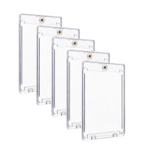 Professional Grade 35PT Card Protectors 5 Pack Magnetic Acrylic
