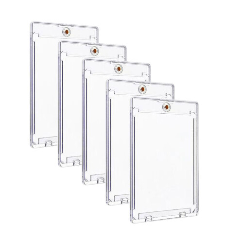 Professional Grade 35PT Card Protectors 5 Pack Magnetic Acrylic