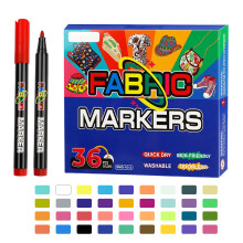 12/24/36Color Permanent Fabric Pen for Clothes,-36 Colors/Box