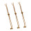 Set mit 3-Goldquadrat-Perlenstil1 1