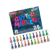 Set glinsterende glittergelpennen voor creatief-24 kleuren/doos
