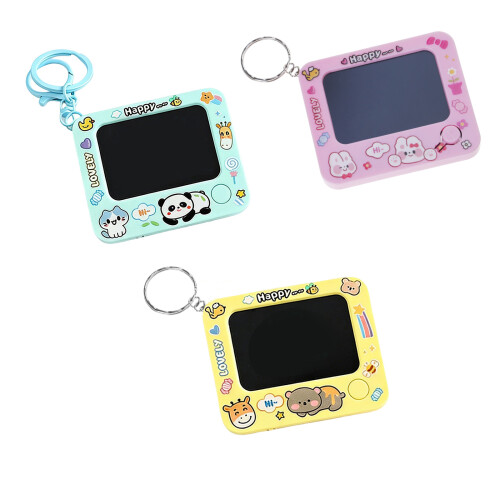 Miniature Doodles Notebook Keychain Schoolbag Pendant-Blue 1