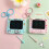 Miniature Doodles Notebook Keychain Schoolbag Pendant-Blue 7