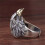 Elegant Bird Ring Vintage Look Adjustable Size Copper Materials 5