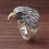 Bague Vintage en forme d'oiseau, taille réglable, ouverture, 6