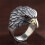 Bague Vintage en forme d'oiseau, taille réglable, ouverture, 7