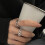 Adjustable Open Ring with Irregular Line Wrap for Women-B 7