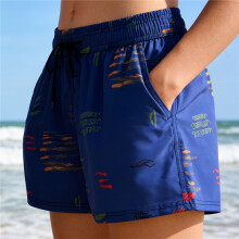 (women's pants, S) Summer beach shorts, seaside vacation swimwear, capri pants, unisex beach couple outfits