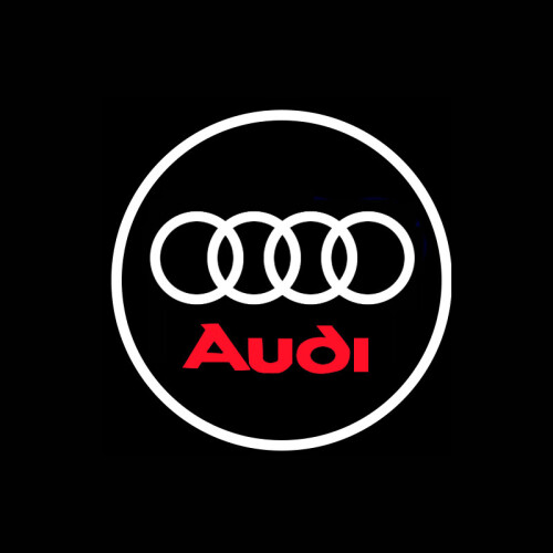 2Pcs Car Door Wireless Welcome Light LED HD Projector Lamp For Audi 2