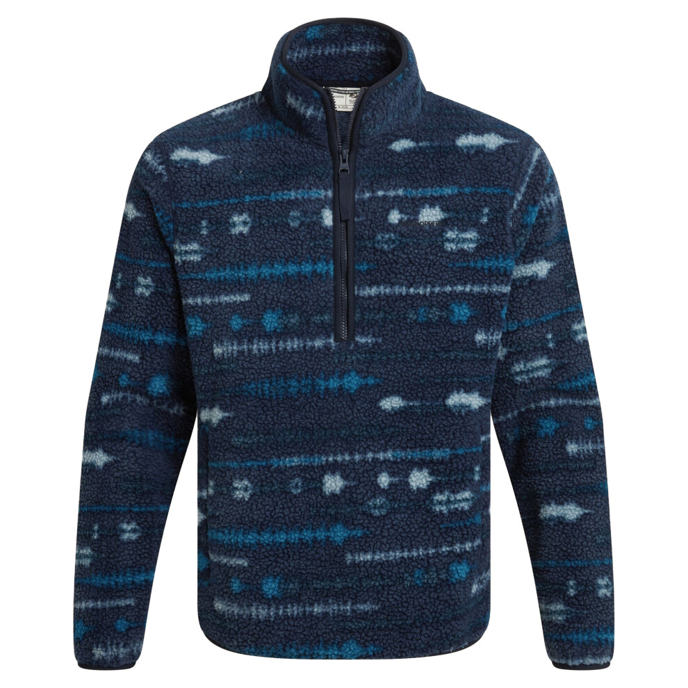 Craghoppers Mens National Trust Rawthey Half Zip Fleece Top Blue