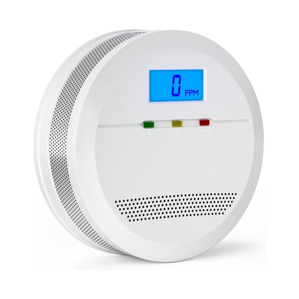 Carbon Monoxide Detector Certified To En 50291, Carbon Monoxide Co Alarm Detector With Digital Display, Replaceable Battery Co Alarm 9027480397261