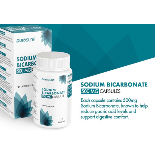 Purosure Sodium Bicarbonate 500mg Capsules 100pk 1